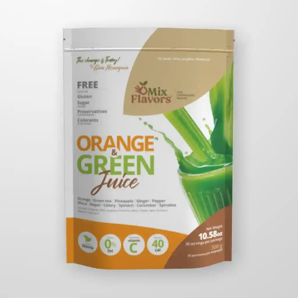 Orange Y Green Juice 300g Mix Flavors