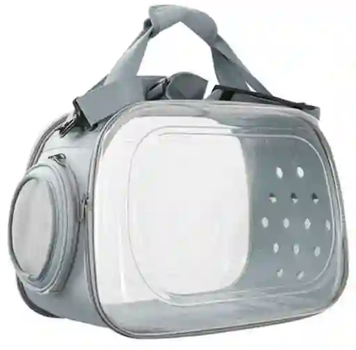 Bolso Guacal Transparente Plegable Para Gatos Catlike Store Gris