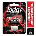 *2 Today Condon Lubricado Espermicida X 6 Und Preservativo