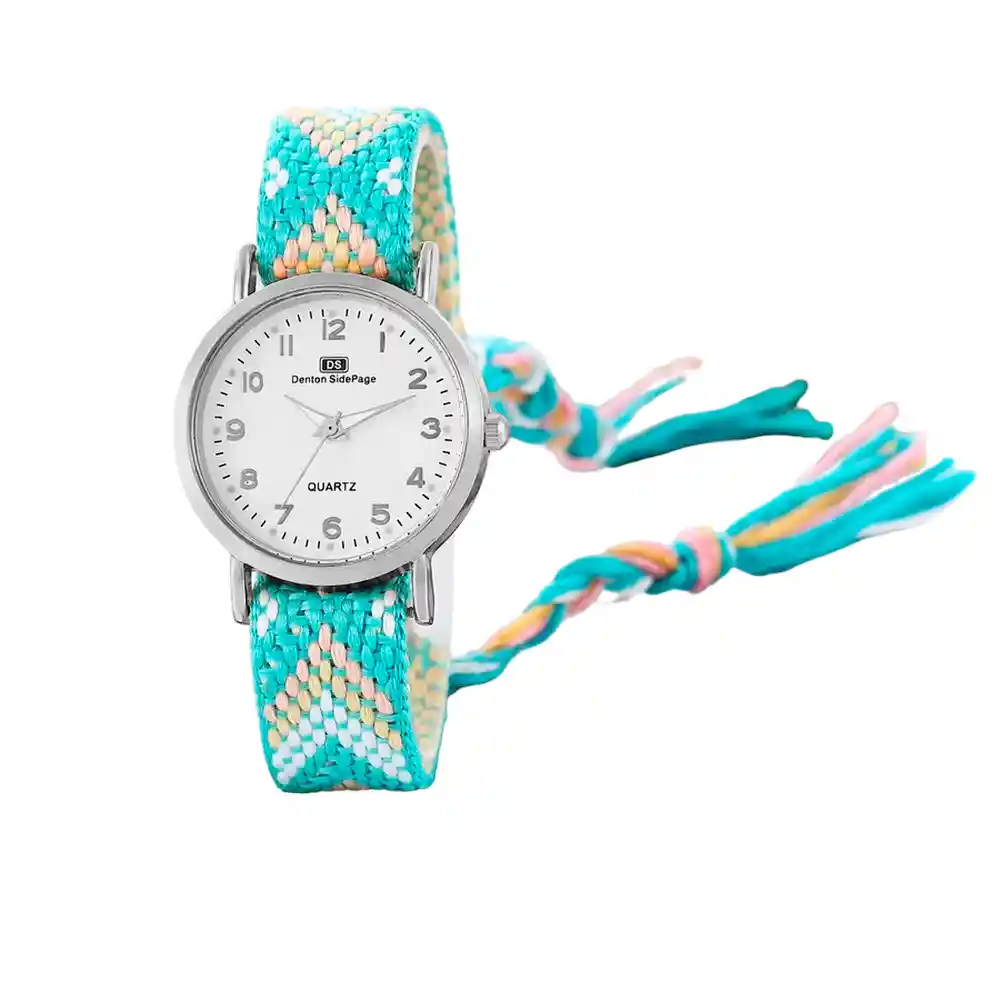 Reloj Tejido Artesanal Dama Mujer + Estuche