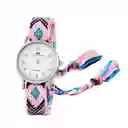 Reloj Tejido Artesanal Dama Mujer + Estuche