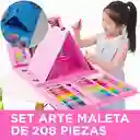 Set De Arte 208 Piezas Maleta Dibujo Creativo Niñas