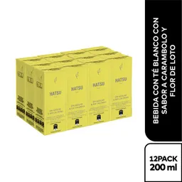 Té Hatsu Amarillo 12 pack tetrapak x 200 mL