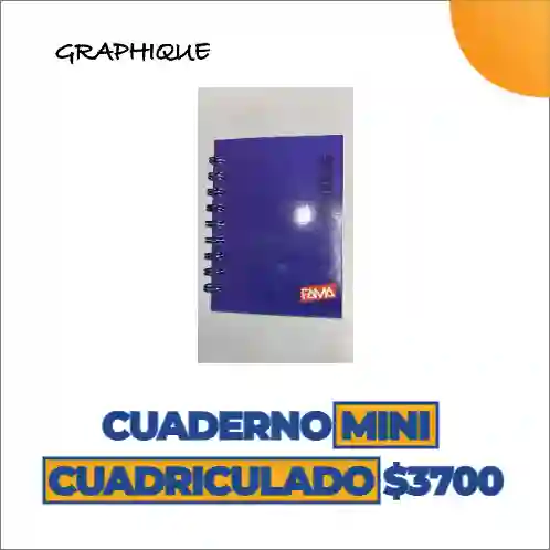 Cuaderno Mini Argollado Cuadriculado