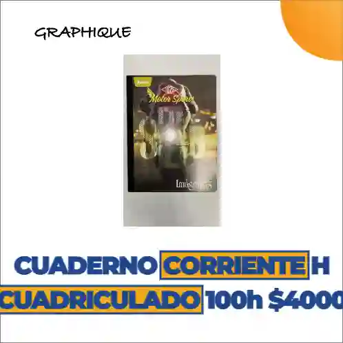 Cuaderno Cosido Cuadriculado De 100 Hjs Corriente Motivos hombre