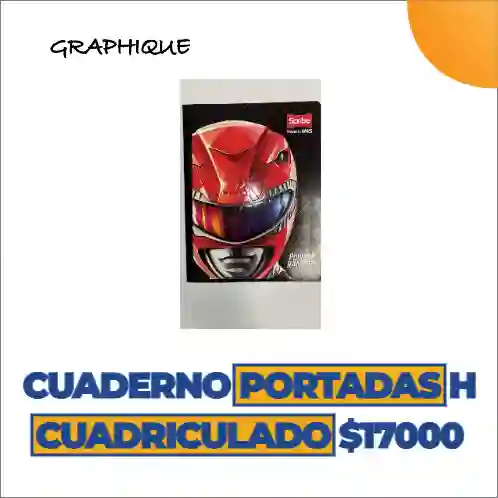 Cuaderno Cosido Cuadriculado De 100 Hjs Portadas Motivos Hombre