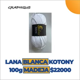 Lana Blanca Kotony 100 Gms Madeja