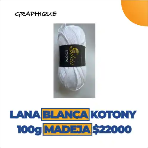 Lana Blanca Kotony 100 Gms Madeja
