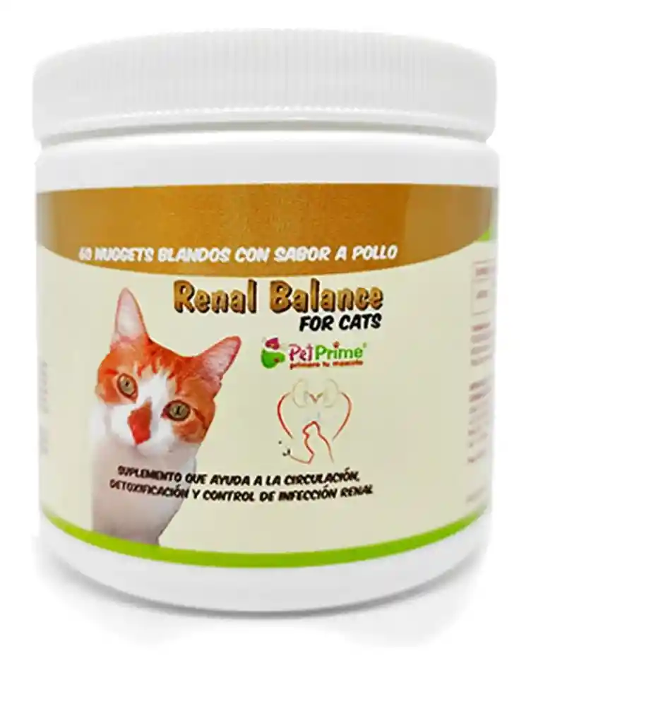 Renal Balance Gatos Suplemento X 60 Nuggets Pet Prime