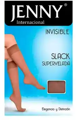 Media Super Velada Jenny Slack Hasta La Rodilla Talla Unica Color Canela