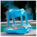 Bote Flotador Inflable Techo Para Bebé Piscina (manijas Azul)