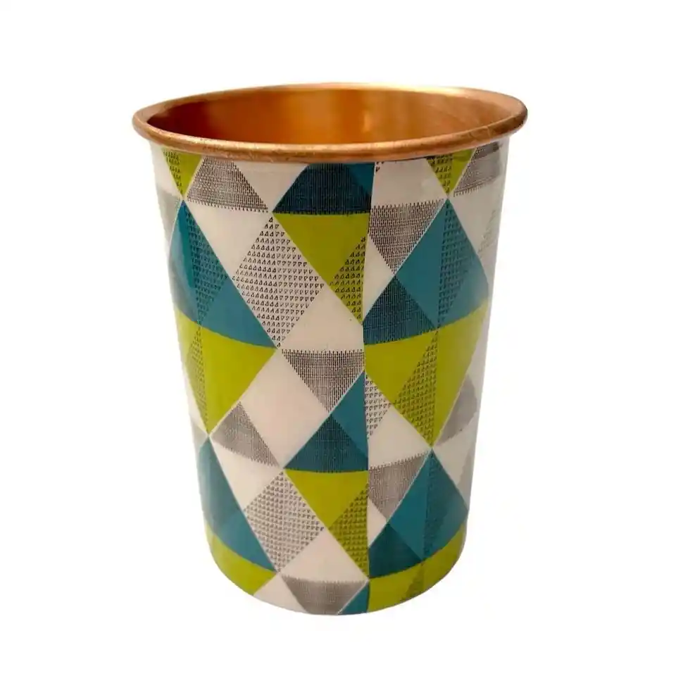 Vaso Rombos En Cobre 250 Ml