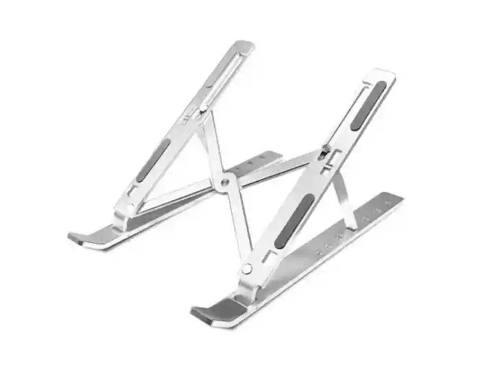 Soporte Base Aluminio Tablet Portátil 10-15.5" Reclinable 5 Niveles Ergonómica (negra)