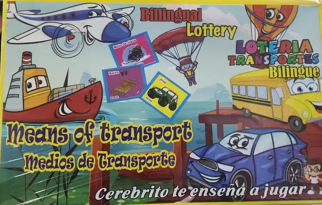 Juego De Loteria Billingue - Medio De Transporte