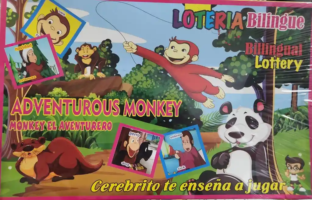 Juego De Loteria Billingue - Monkey Aventurero