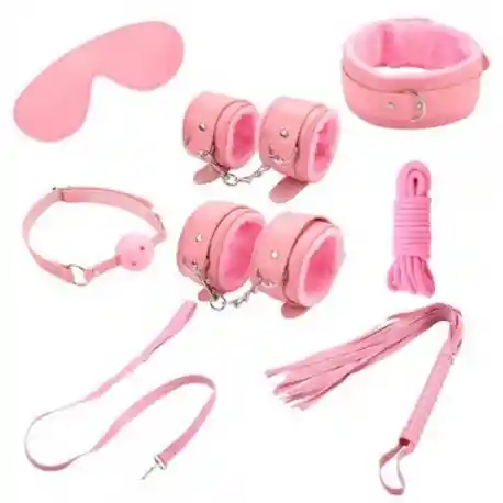 Kit Bondage Rosa Capri 8 Piezas