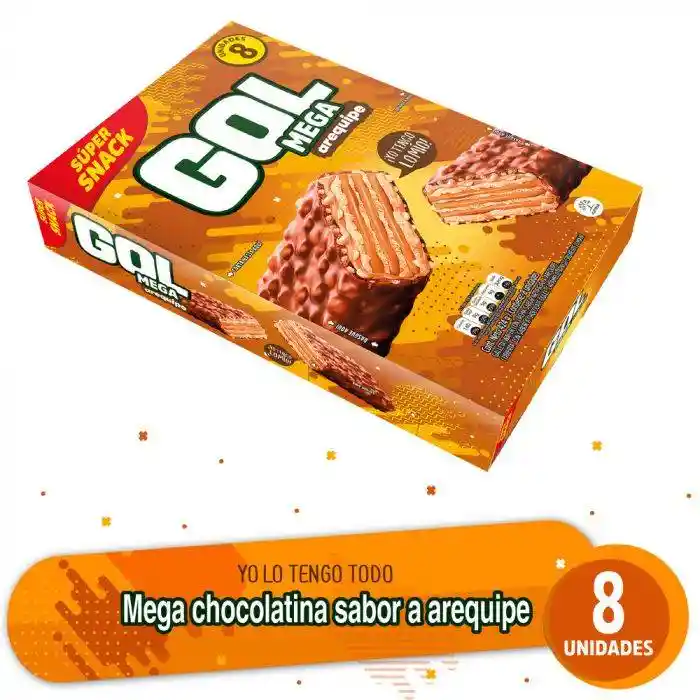 Gol Chocolatina Mega Arequipe *8 Unidades