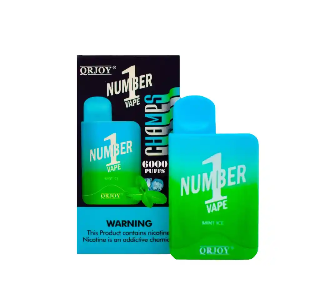 Vape Number 1 Mint Ice 6000 Puffs Recargable