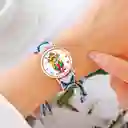 Reloj Virgen Guadalupe Dorado Tejido Artesanal + Estuche