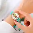 Reloj Virgen Guadalupe Dorado Tejido Artesanal + Estuche