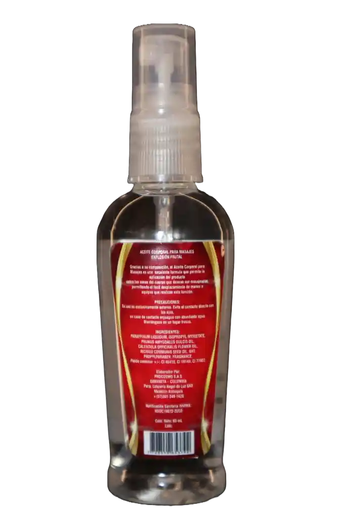 Aceite Caliente Explosión Frutal Para Masajes Corporales X60 Ml