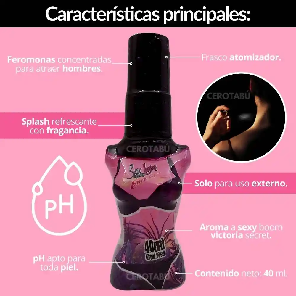 Perfume Con Feromonas Para Mujer X37 Ml