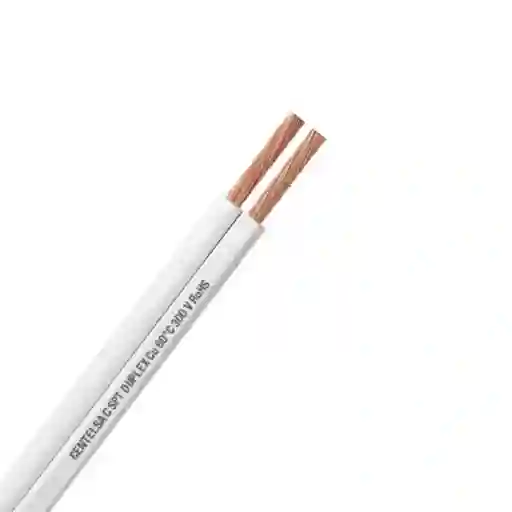 Cable Duplex Centelsa Spt Pvc-fr 300v 60°c 2x10 Blanco