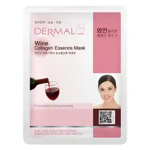 Mascarilla Koreana Dermal 22-wine