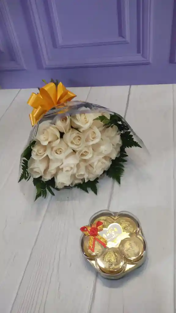 Bouquet Rosas Blancas