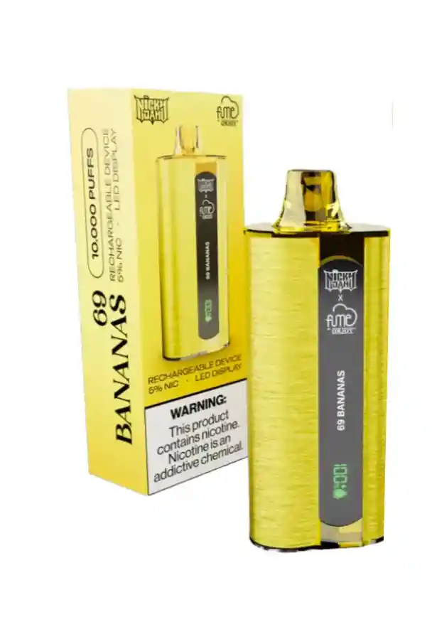 Vape Nicky Jam By Fume 69 Bananas (banana Ice) 10.000 Puffs