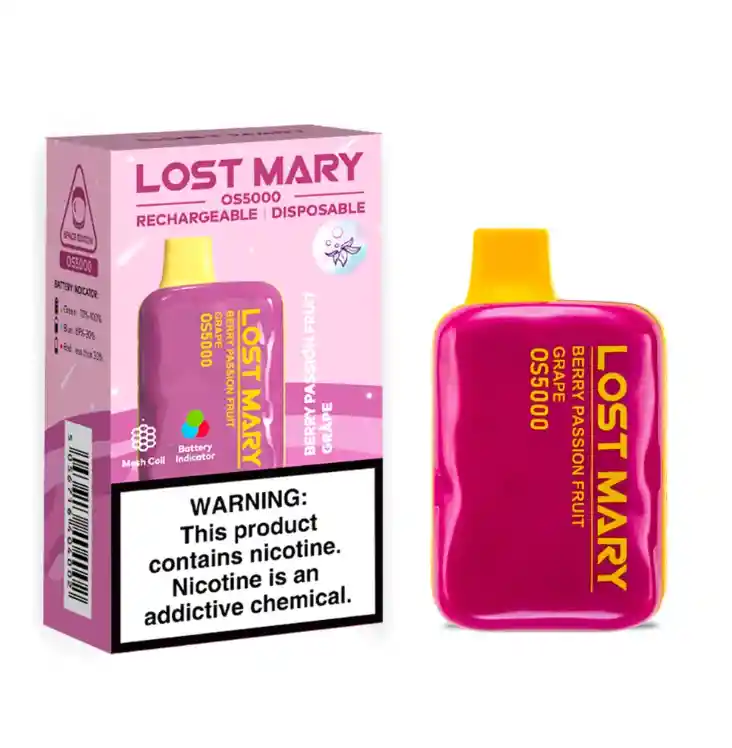 Vape Elfbar Lost Mary Berry Passionfruit Grape 5000 Puffs