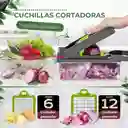 Cortador Picador Rallador Mandolina Verduras Ayudante 14 En 1