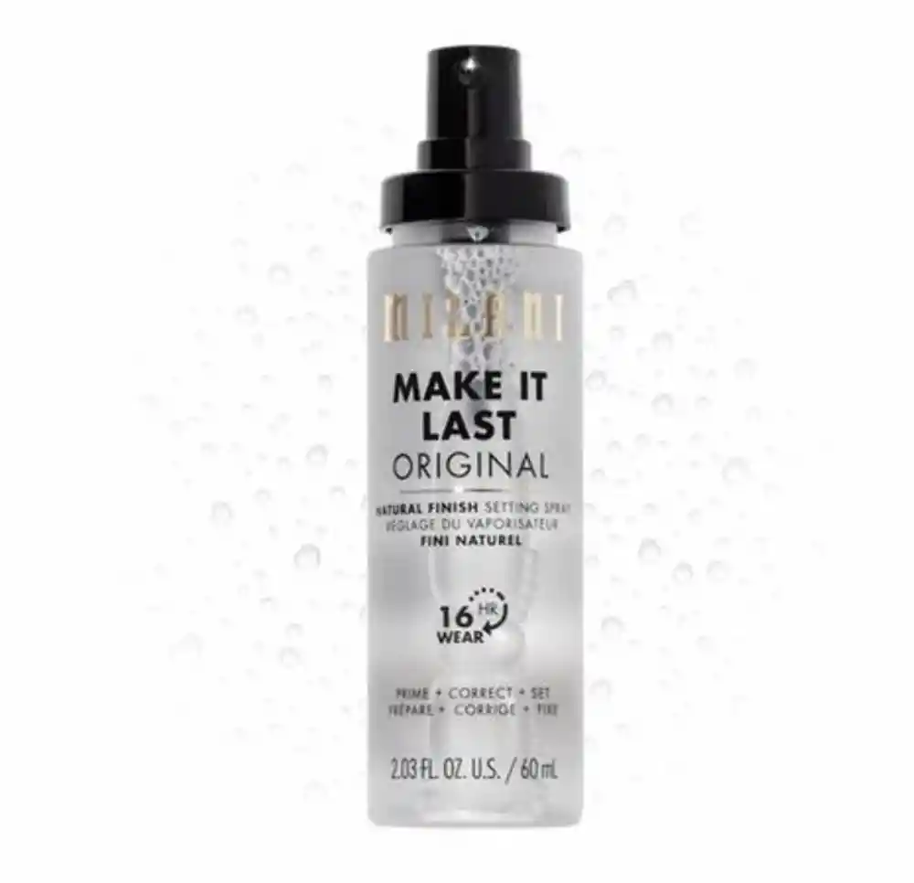 Fijador Make It Last Seting Spray Prime + Correct + Set Milani Transparente