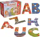 Rompecabezas, Letras Abc De Madera Figuras Ingles Para Niños