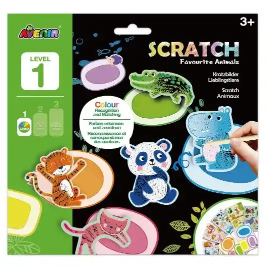 Set De Arte Para Raspar Animales Lv1 Actividades Niños Niñas