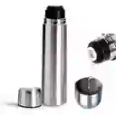 Termo Bala Acero Inox 500ml Doble Capa Térmica Color Platead