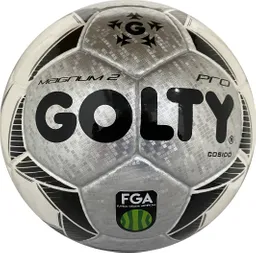 Balón De Fútbol Sala Golty Profesional Magnum 2 Fga / Plateado