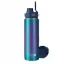 Termo Al Vacio Con Tapa Intercambiable Cubitt Hydro 24oz 710ml Azul Cosmic