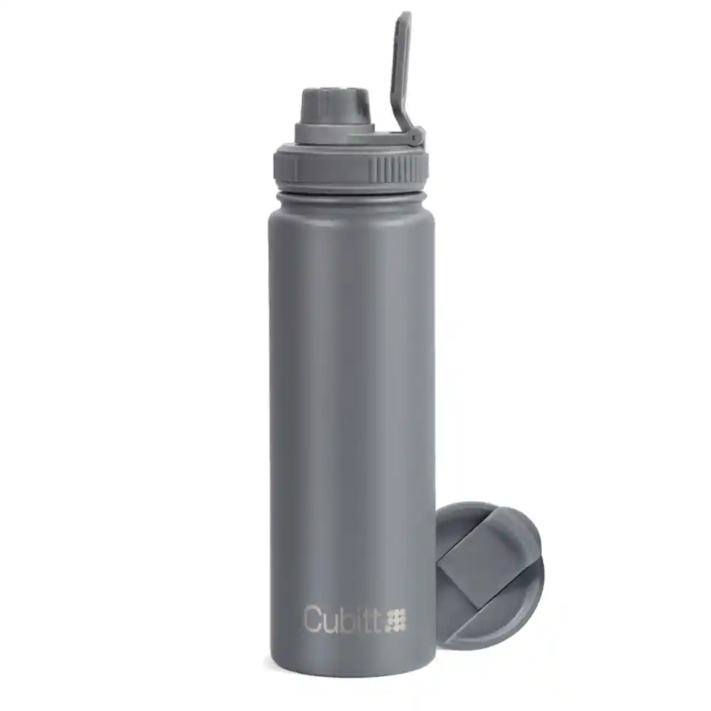 Termo Al Vacio Con Tapa Intercambiable Cubitt Hydro 24oz 710ml Gris