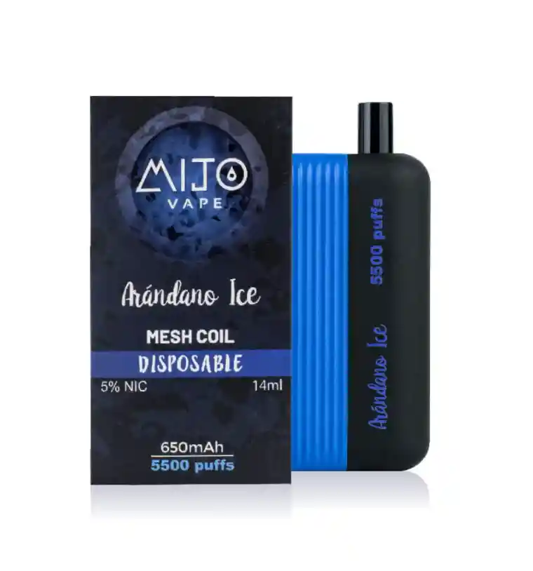 Vape Mijo Arándano Ice 5500 Puffs