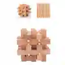 Juego Rompecabezas Cubo En Madera