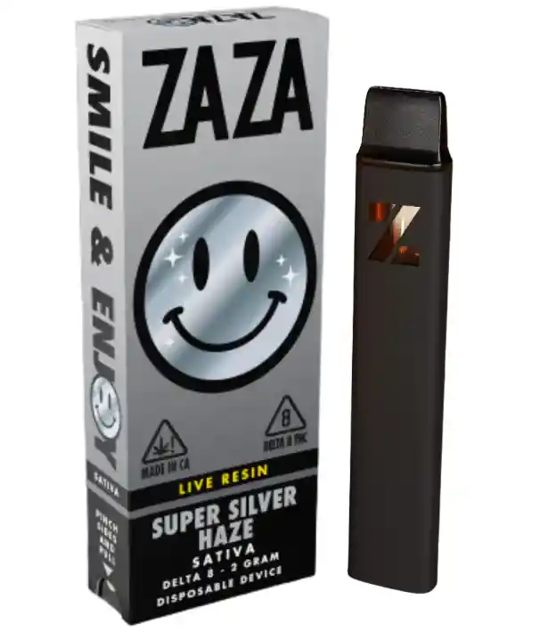 Vape Zaza Super Silver Haze Sativa 2ml/2mg Delta 8 Live Resin