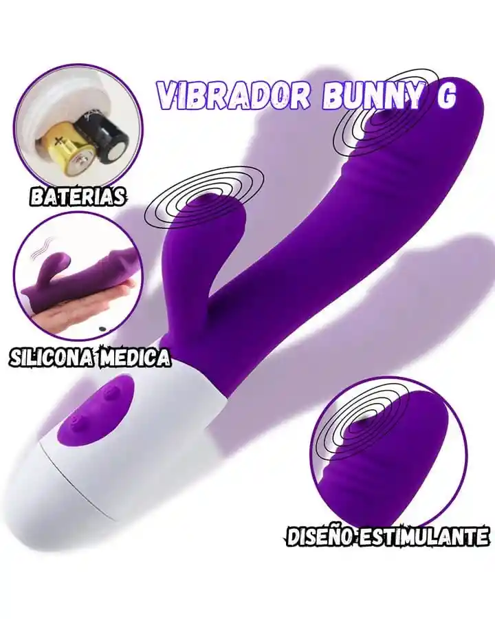 Vibrador Con Doble Estimulación Clítoris Y Punto G