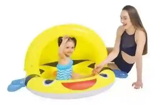 Piscina Inflable Bebe Con Techo Niños Agua Verano