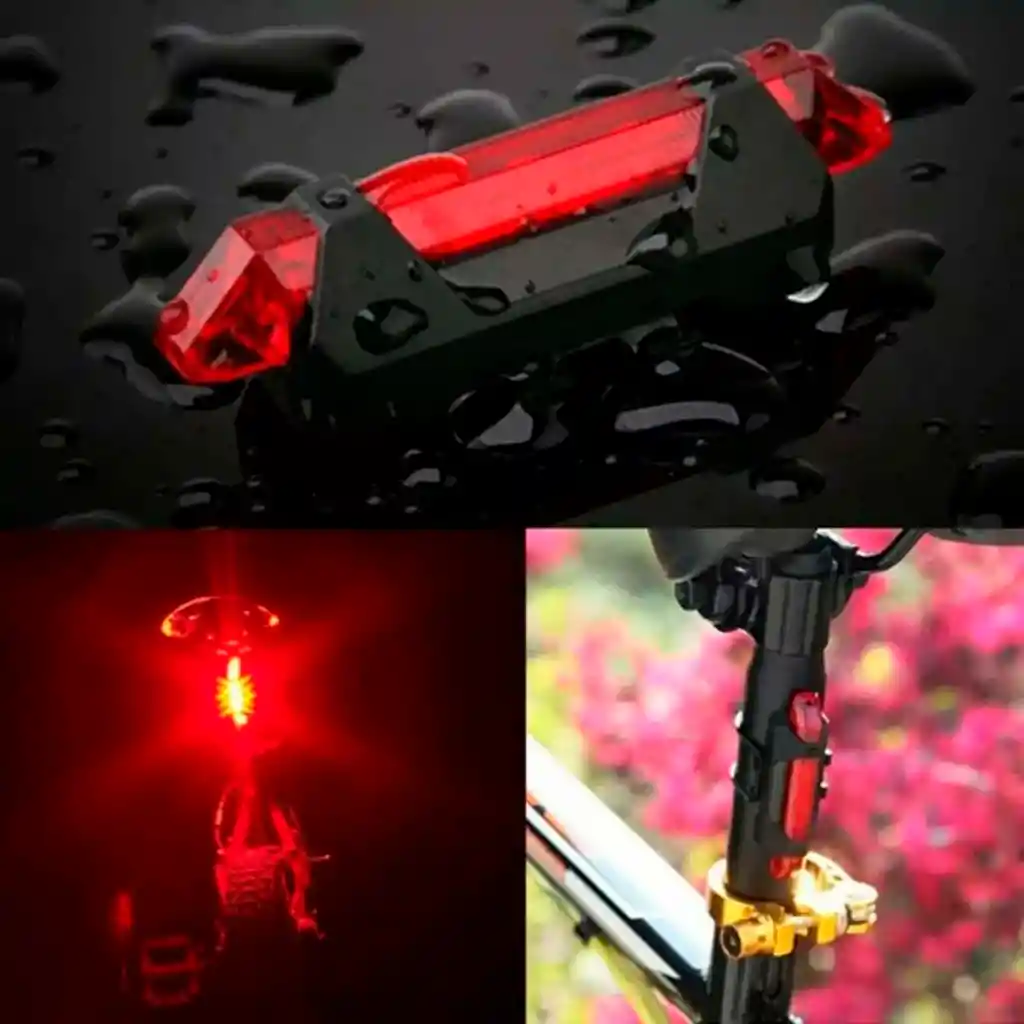 Luz Led Para Bicicleta Recargable Trasera