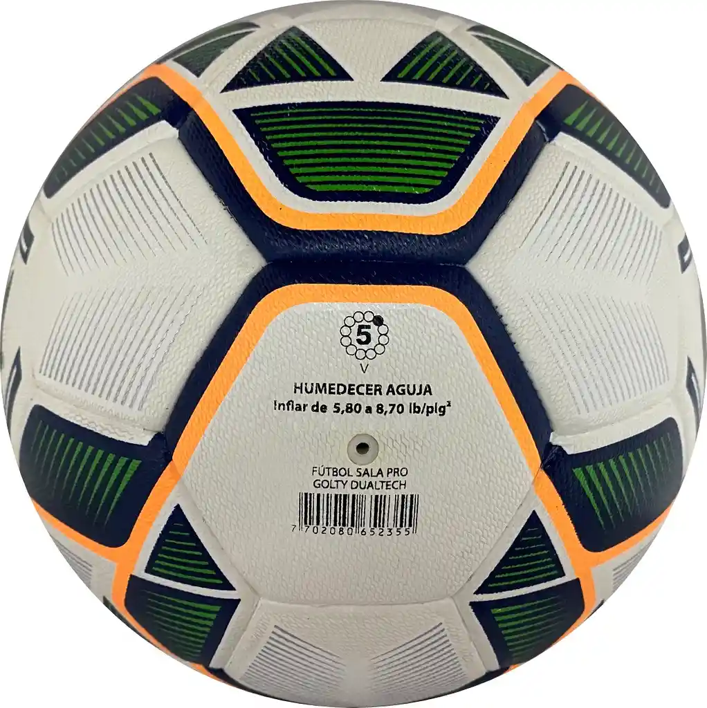 Balón De Fútbol Sala Golty Pro Sala Dualtech/ Verde