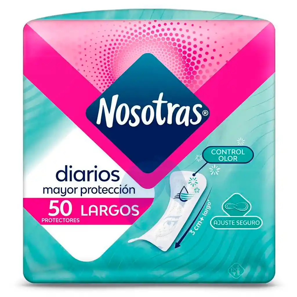 Nosotras Protectores Diario Largos X 50un