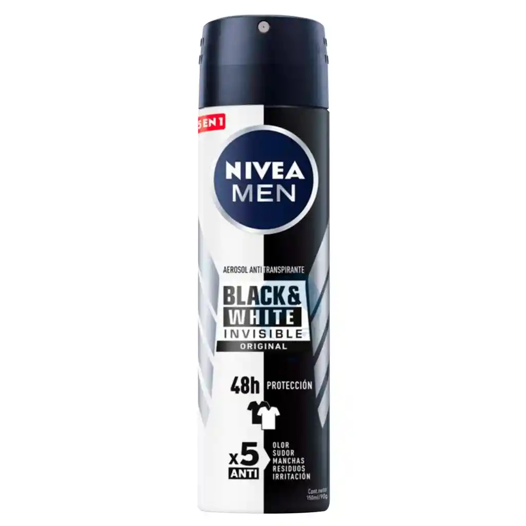 Nivea Desodorante Aerosol Invisible Black And White X 150ml Ok