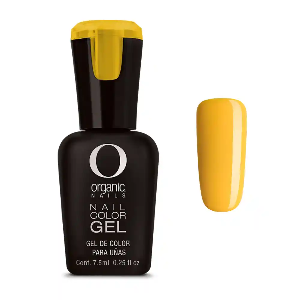 Organic Nail Esmalte Color Gel Mustard 132 X 7.5ml