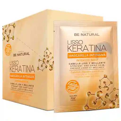 Be Natural Mascarilla Intensiva Lisso Keratina X35g